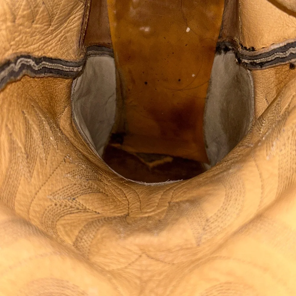 Tony Lama Black Western boots (11.5 WIDE) - Picture 7 of 8